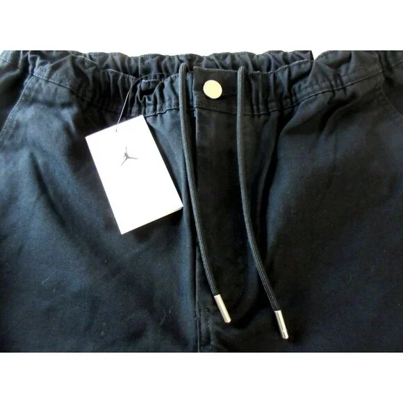 Jordan Men's MJ Chicago Cotton Cargo Casual Air Jordan Logo Pants Black NWT - Picture 11 of 11